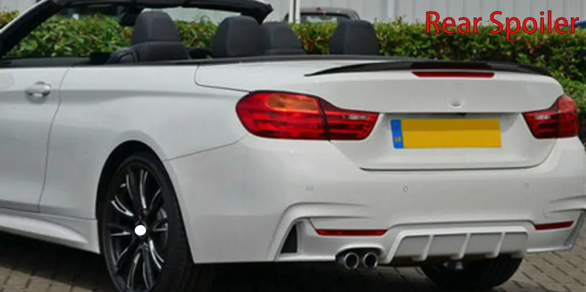 Lip trasero M Performance negro brillante para BMW Serie 4 F33 Cabrio (2013–2020)