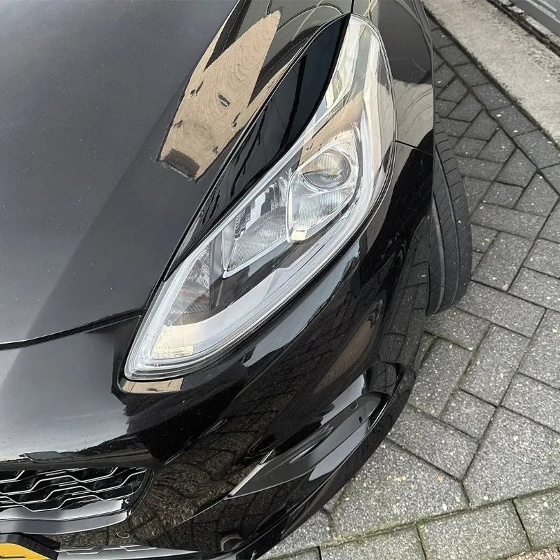Pestañas faros negro brillante para Ford Fiesta MK8 (2017–2020)