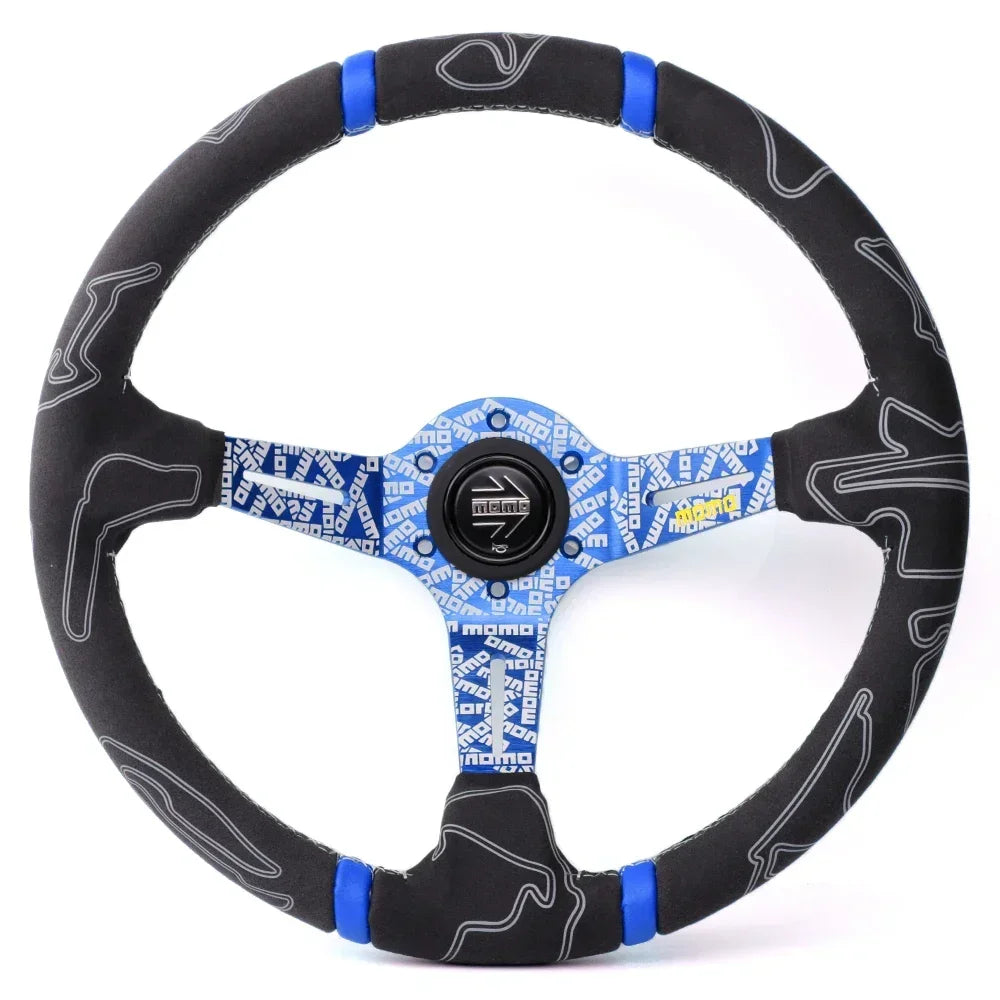 Volante ULTRA MO Deep Dish 14” – Deportivo Drift en Cuero y Alcántara