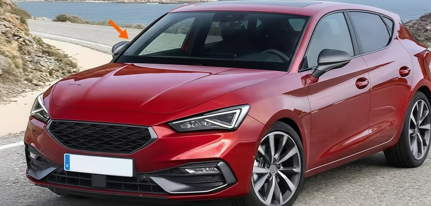 Cubiertas de retrovisores negro brillante para Seat León MK4 / Cupra / FR / ST (2020–2025)