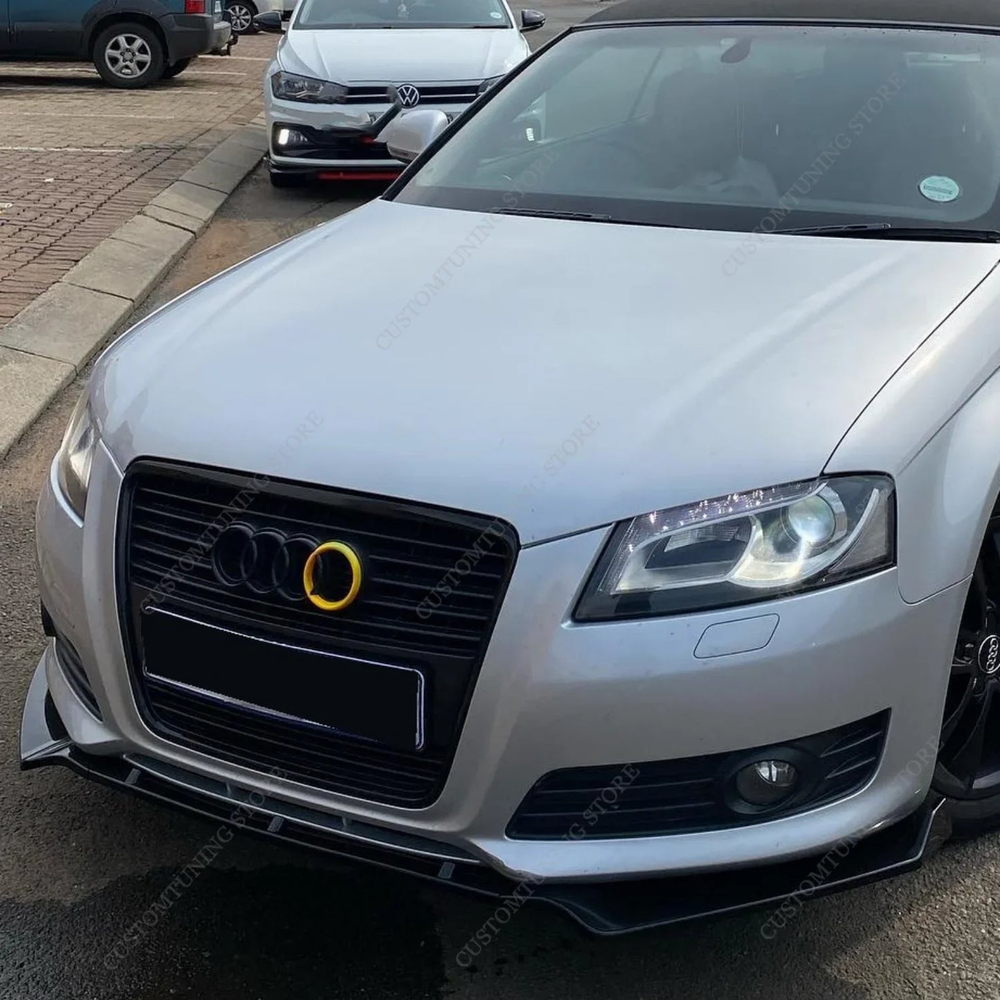 Lip Delantero Negro Brillante – Para Audi S3 8P / A3 S-Line (2008-2012, Facelift)