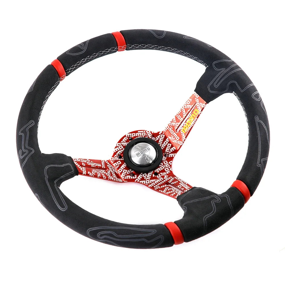 Volante ULTRA MO Deep Dish 14” – Deportivo Drift en Cuero y Alcántara