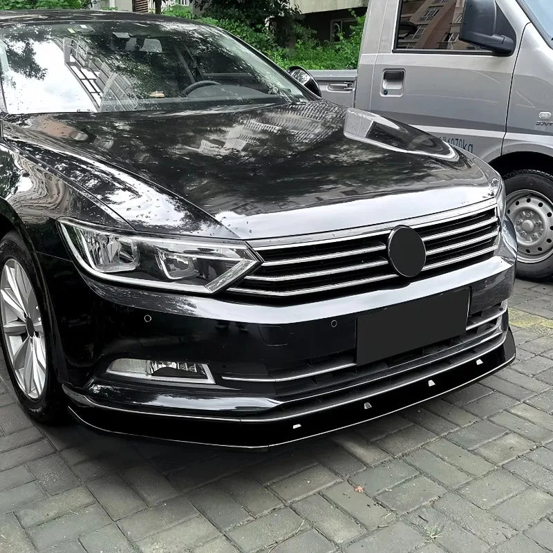 Lip Frontal 3 Piezas Negro Brillante – Volkswagen Passat B8 (2016-2019)
