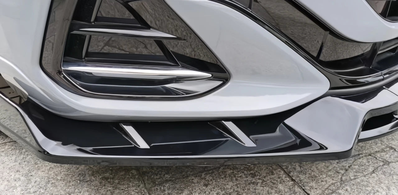 Lip delantero 4 piezas negro brillante para VW Arteon R-Line Facelift (2020–2024)