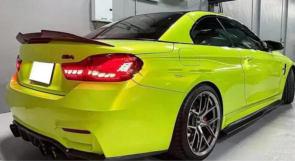 Alerón trasero estilo PSM en acabado carbono para BMW F33 435i / 440i / F83 M4 (2014–2020)