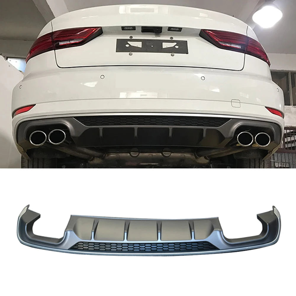 Difusor Trasero Lip para Audi A3 Sedán 4 Puertas (2017-2019) – Accesorio Deportivo