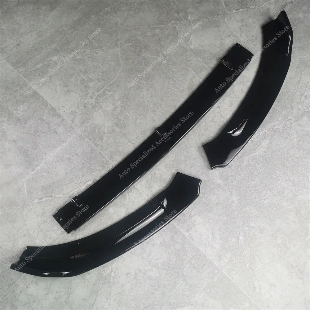 Lip Delantero Negro Brillante Para Audi A3 8P TFSI TDI No S-Line 2009-2011 Facelift