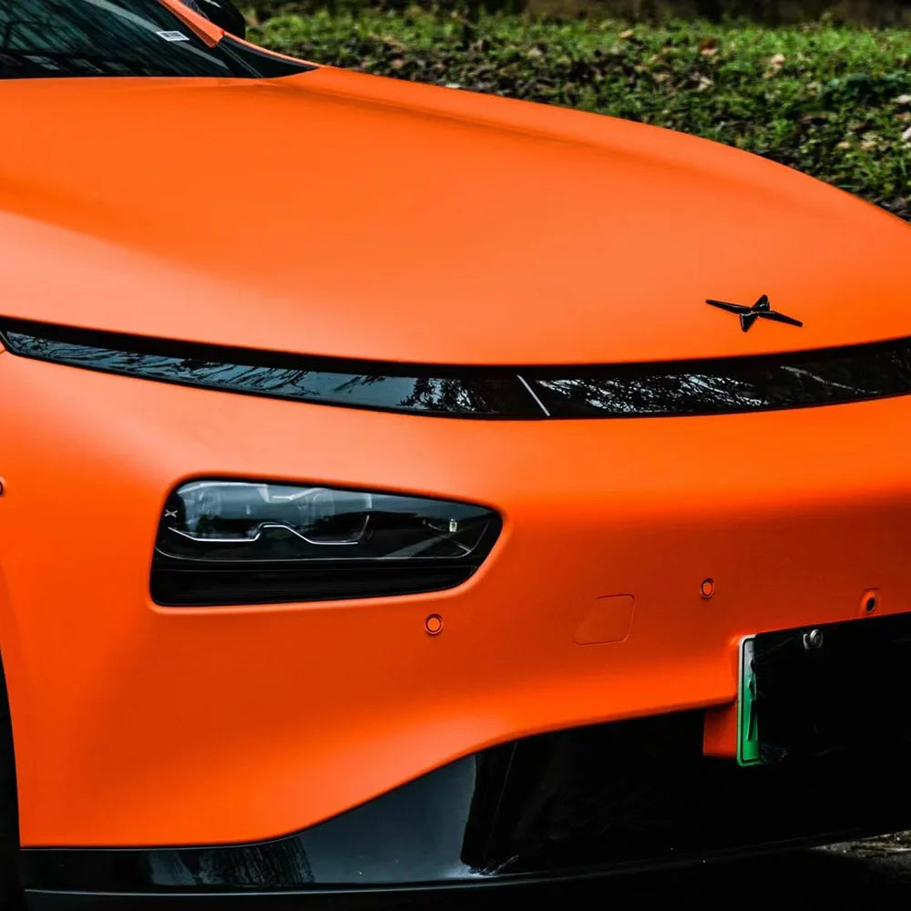 Vinilo adhesivo mate cerámico color naranja (17 m × 1,52 m)