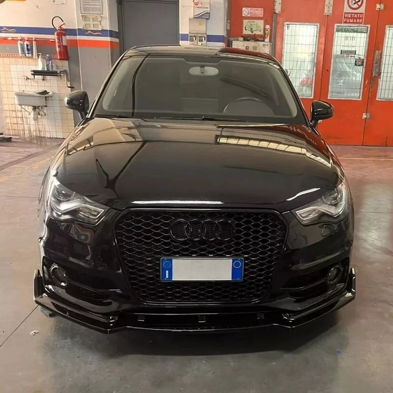 Lip Frontal 3 Piezas Negro Brillante – Audi A1 8X (2010-2016)