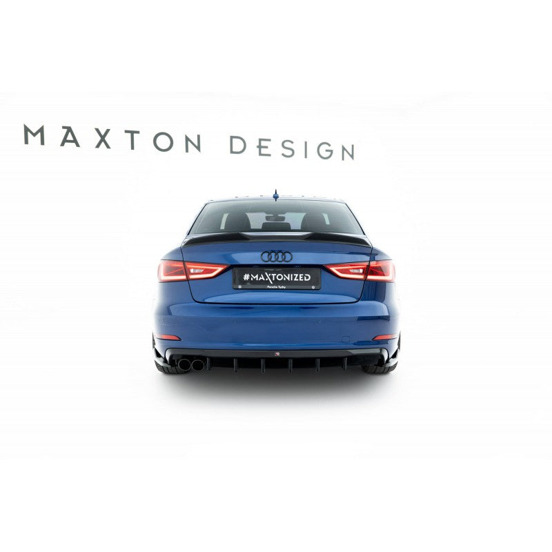 Difusor Maxton Design Audi A3 Sedan 8V FL Doble Salida Izquierda