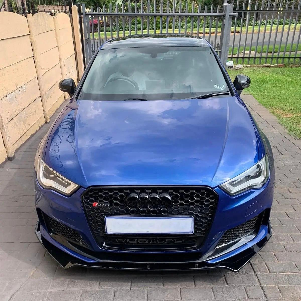 Lip Frontal Brillante en ABS para Audi RS3 8V Sportback (2015-2016) – Spoiler Splitter Difusor Aero