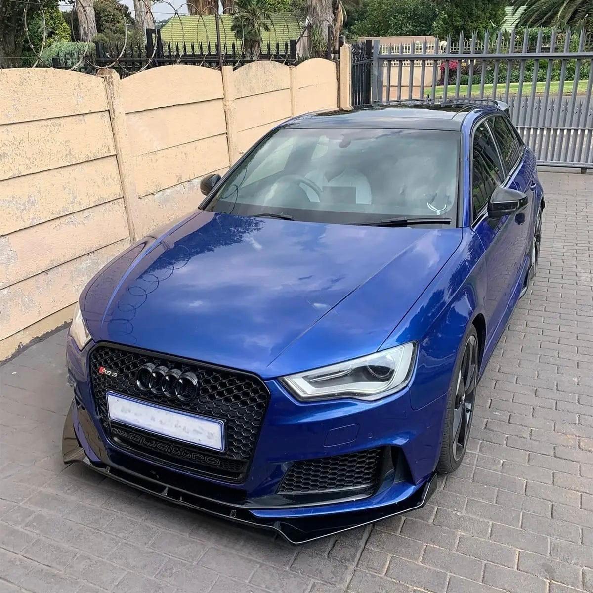 Lip Frontal Brillante en ABS para Audi RS3 8V Sportback (2015-2016) – Spoiler Splitter Difusor Aero