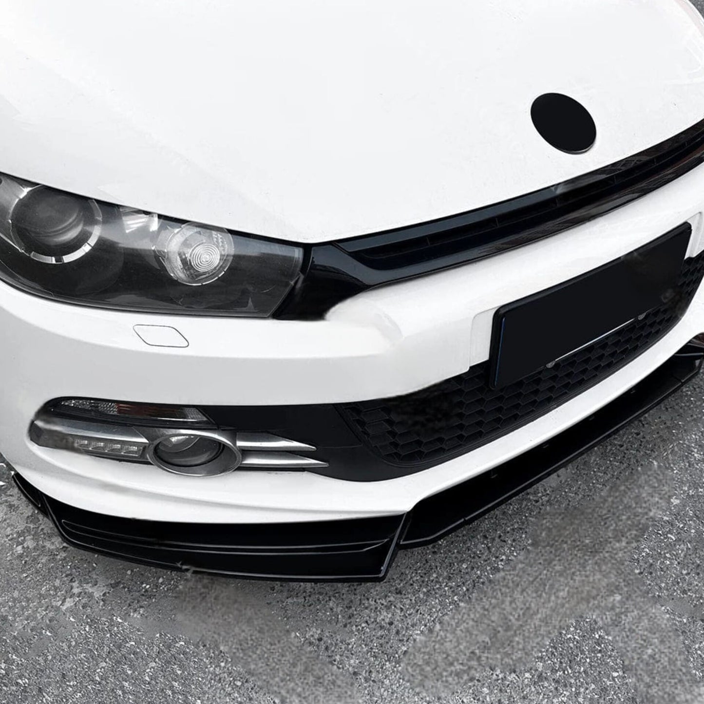Lip delantero negro brillante para Volkswagen Scirocco R-Line / GTS (2008–2014)