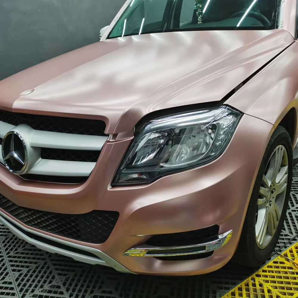 Vinilo adhesivo satinado metálico color Rose Gold (23 m × 1,52 m)