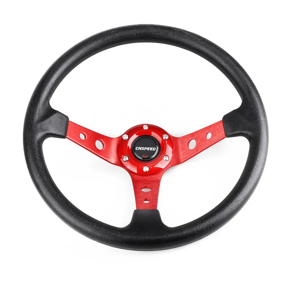 Volante Deportivo 14” (350 mm) – Drift y Racing en PU y Aluminio