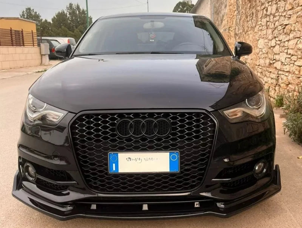 Lip Frontal 3 Piezas Negro Brillante – Audi A1 8X (2010-2016)