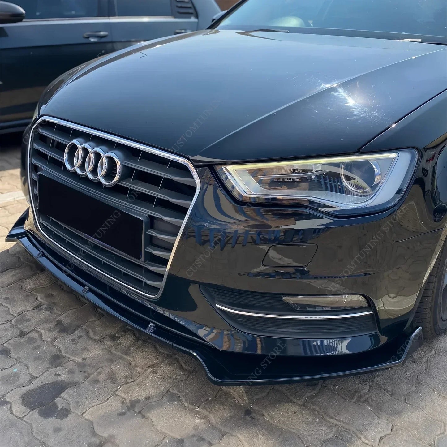 Lip Frontal Negro Brillante – Audi A3 / S3 8V S-Line (2013-2016, Pre-LCI)