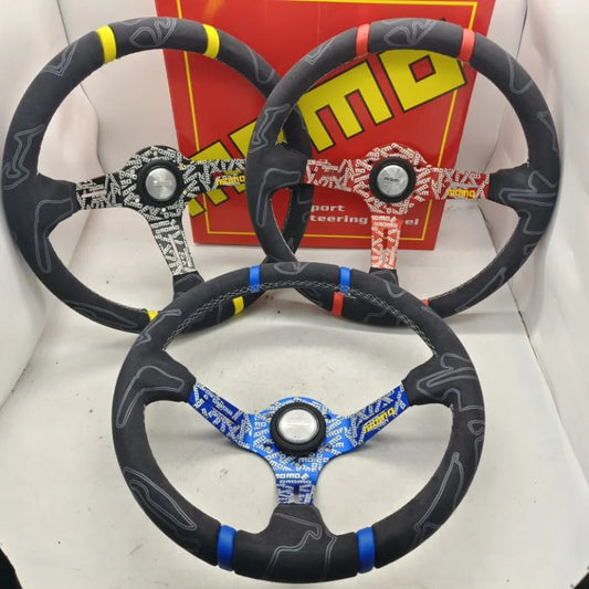 Volante ULTRA MO Deep Dish 14” – Deportivo Drift en Cuero y Alcántara