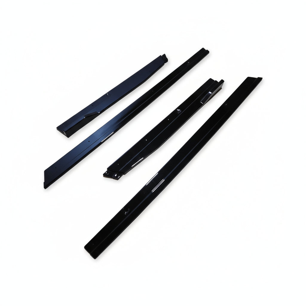 Taloneras laterales 1,9 m negro brillante para VW Golf 7 / 7.5 GTI, R, R-Line (2013–2019)