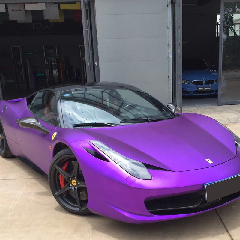 Vinilo adhesivo mate cromo color púrpura (23 m × 1,52 m)