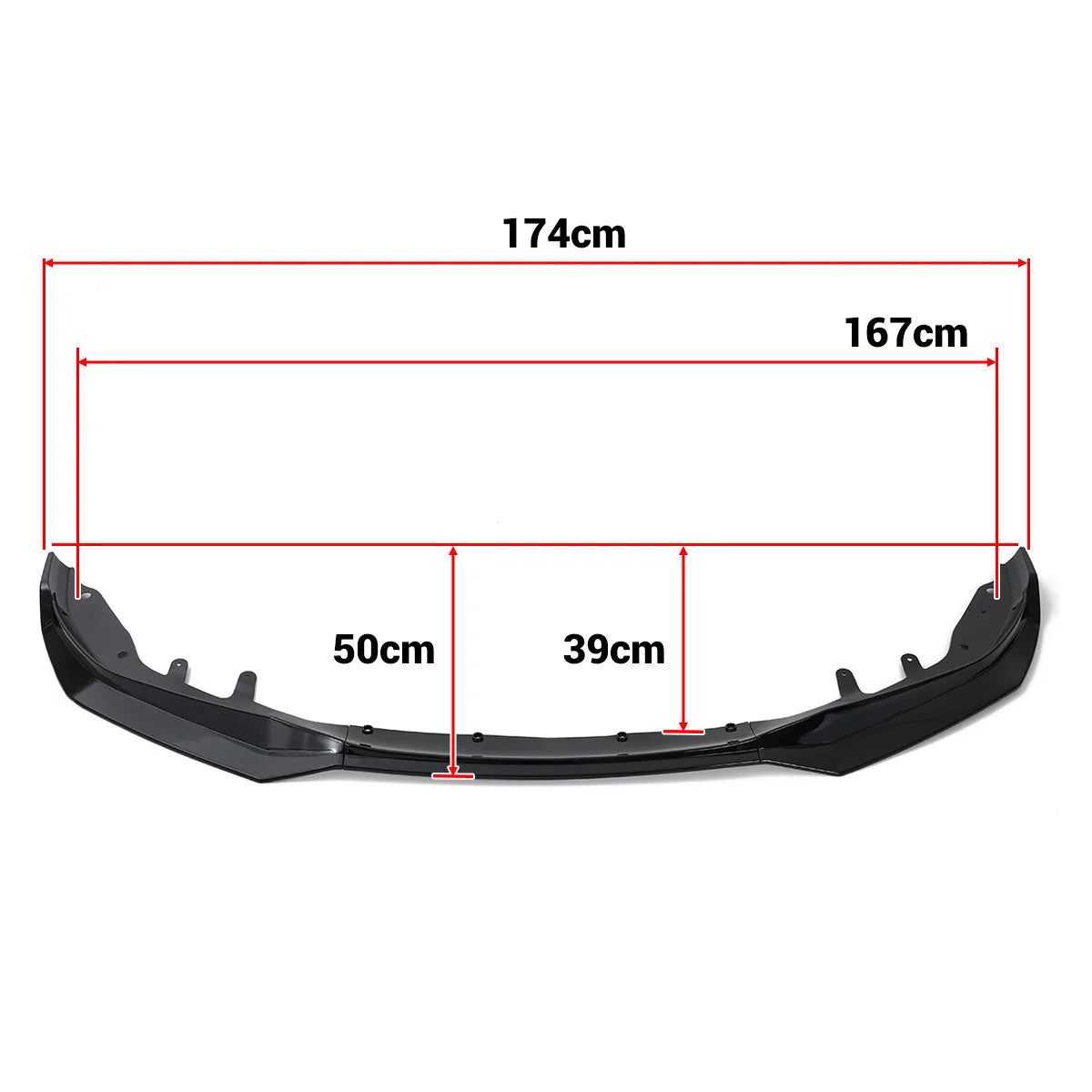 Lip Delantero 3 Piezas Para BMW Serie 4 G22 G23 Coupé M440i / M440d 2020-2023