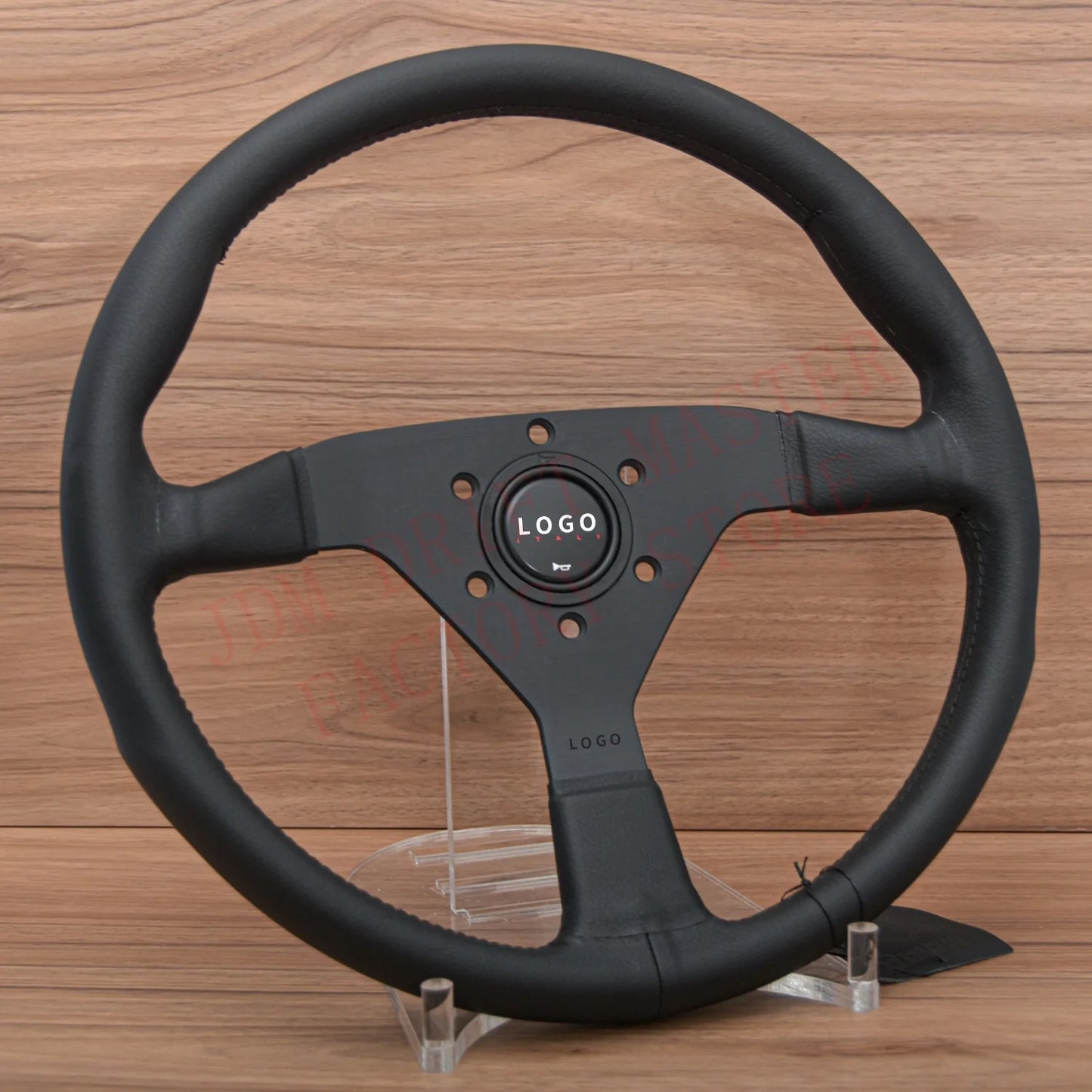 Volante JDM Racing Montecarlo 14” – Deportivo Rally y Drift en Cuero