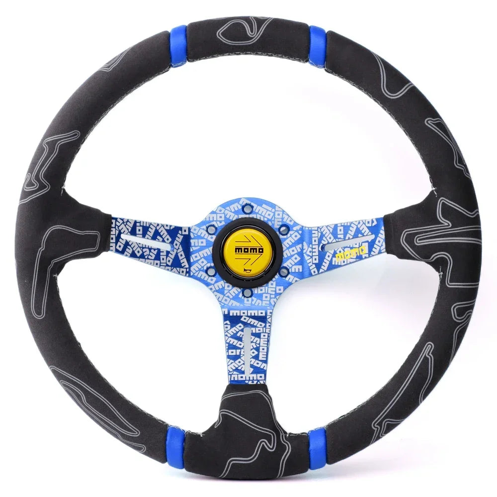 Volante ULTRA MO Deep Dish 14” – Deportivo Drift en Cuero y Alcántara