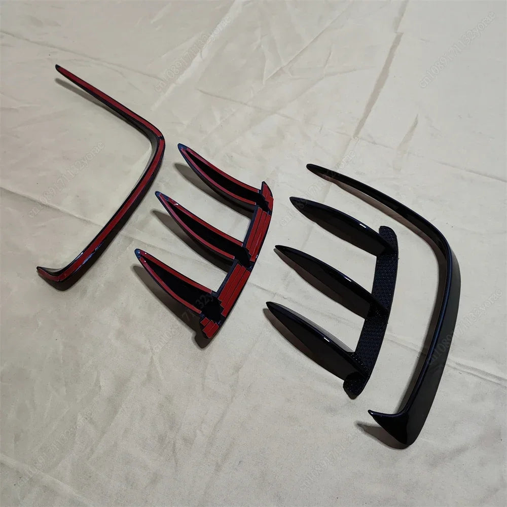 Canards traseros negro brillante para Mercedes-Benz Clase A W176 (A200 / A250 / A260 / A45 AMG, 2013–2018)