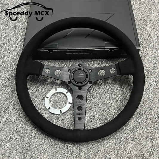 Volante JDM P5 Black Edition 14” – Deportivo en Cuero y Alcántara