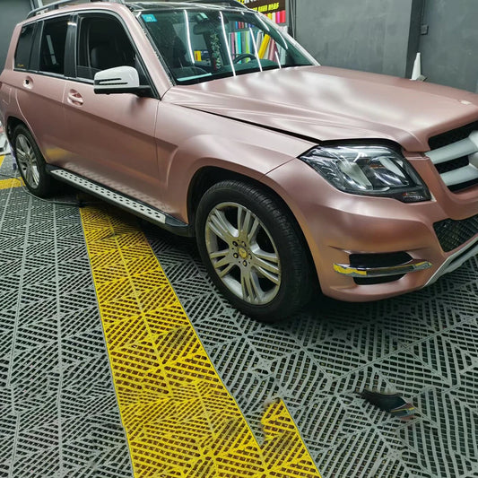 Vinilo adhesivo satinado metálico color Rose Gold (23 m × 1,52 m)