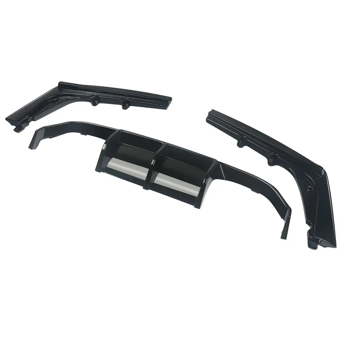 Difusor trasero 3 piezas estilo PSM negro brillante para BMW F80 M3 / F82 M4 (2015–2020)