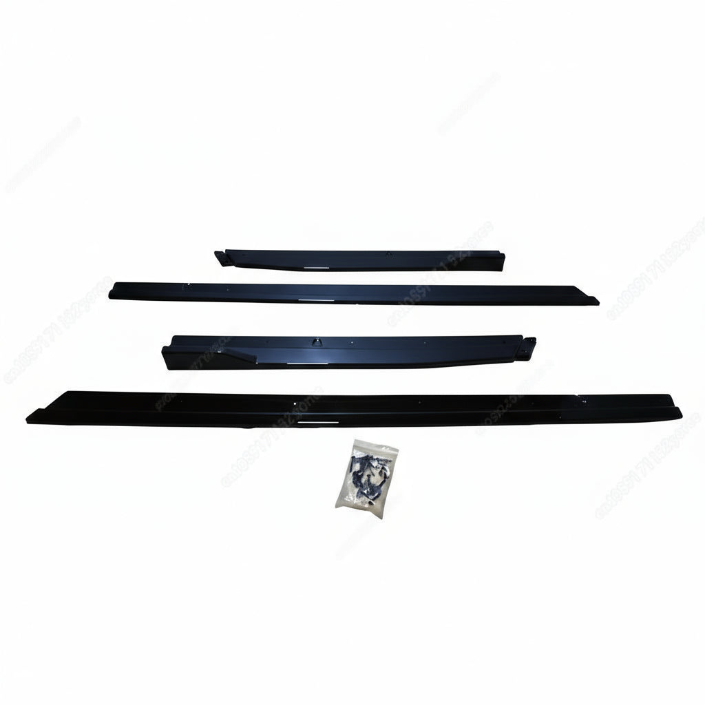 Taloneras laterales 1,9 m negro brillante para VW Golf 7 / 7.5 GTI, R, R-Line (2013–2019)