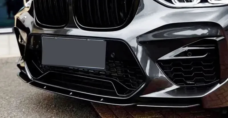 Lip delantero negro brillante / efecto carbono para BMW X3M F97 / X4M F98 (2019–2022)