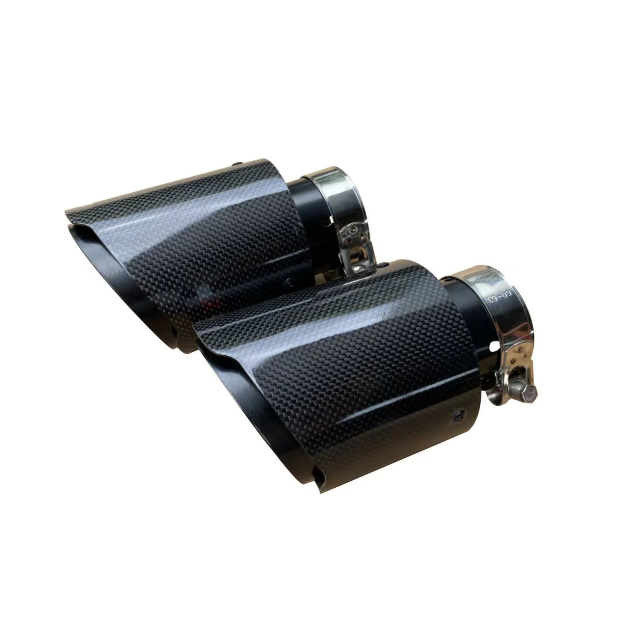 Cola de escape universal efecto carbono (salida simple)