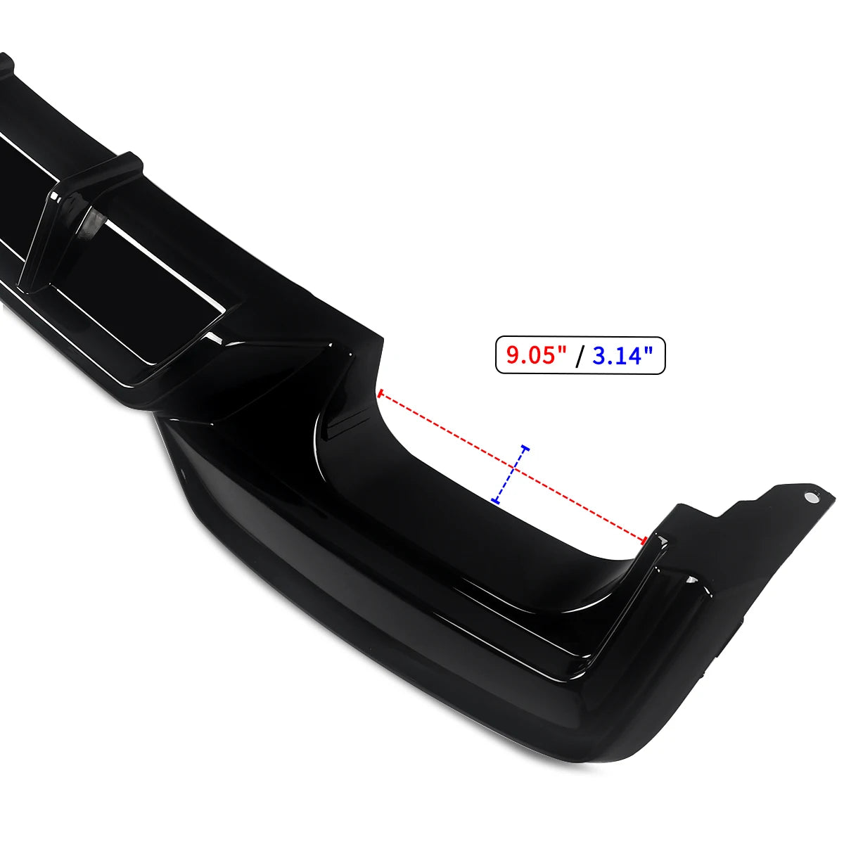 Difusor trasero negro brillante para BMW Serie 6 F06 / F12 / F13 M Sport (2012–2018)