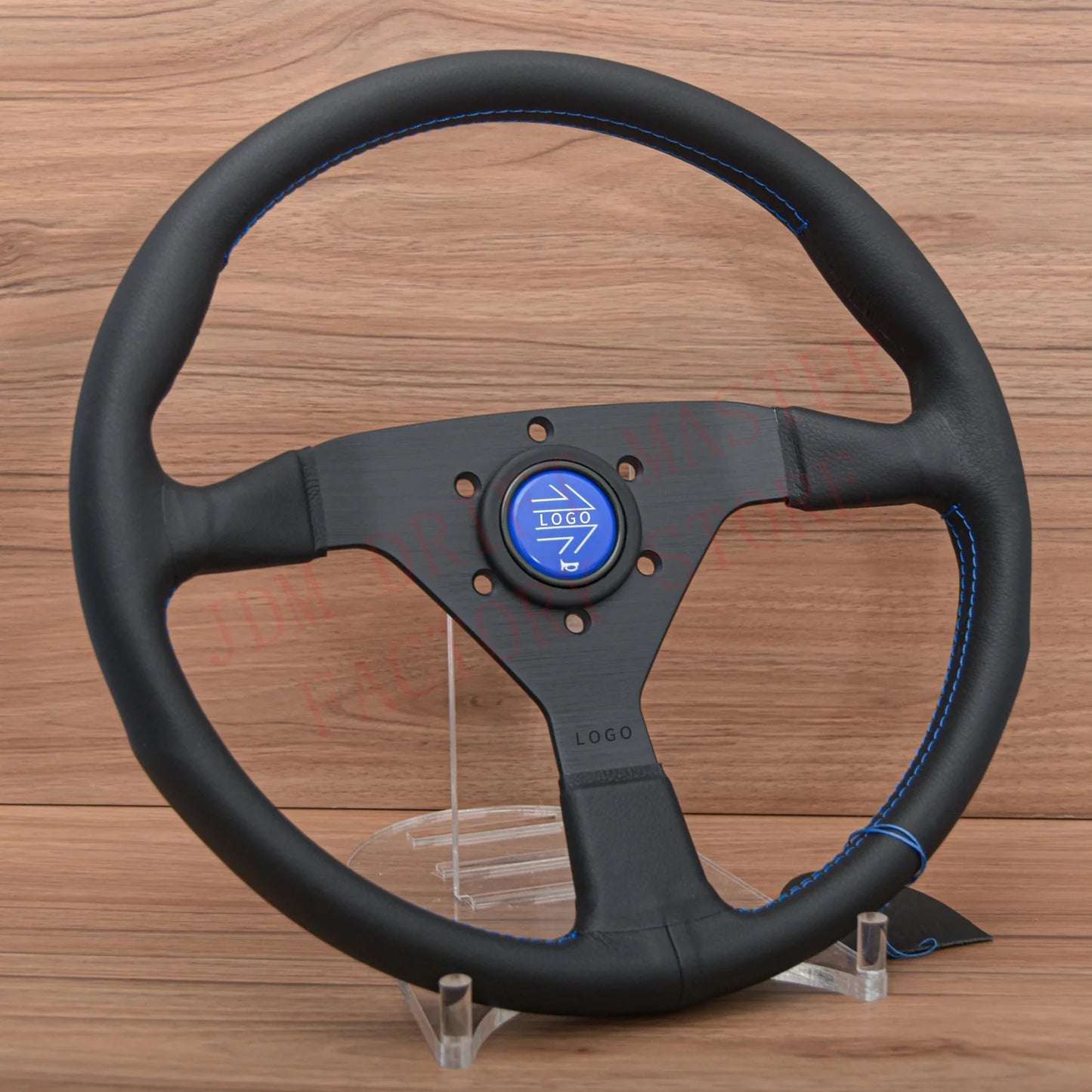 Volante JDM Racing Montecarlo 14” – Deportivo Rally y Drift en Cuero