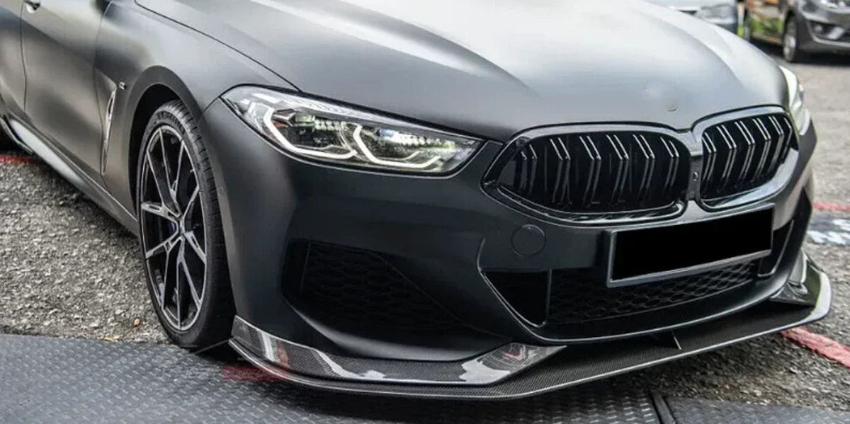 Lip delantero acabado carbono para BMW Serie 8 G14/G15/G16 M850i–840i M Sport (2018–2023)