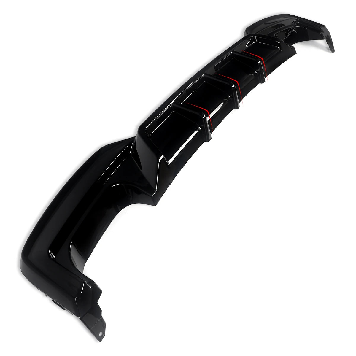 Difusor trasero negro brillante para BMW Serie 6 F06 / F12 / F13 M Sport (2012–2018)