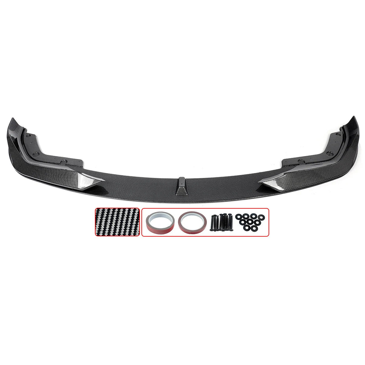 Lip delantero estilo AC en acabado carbono para BMW G20 330i M Sport (2019–2022)