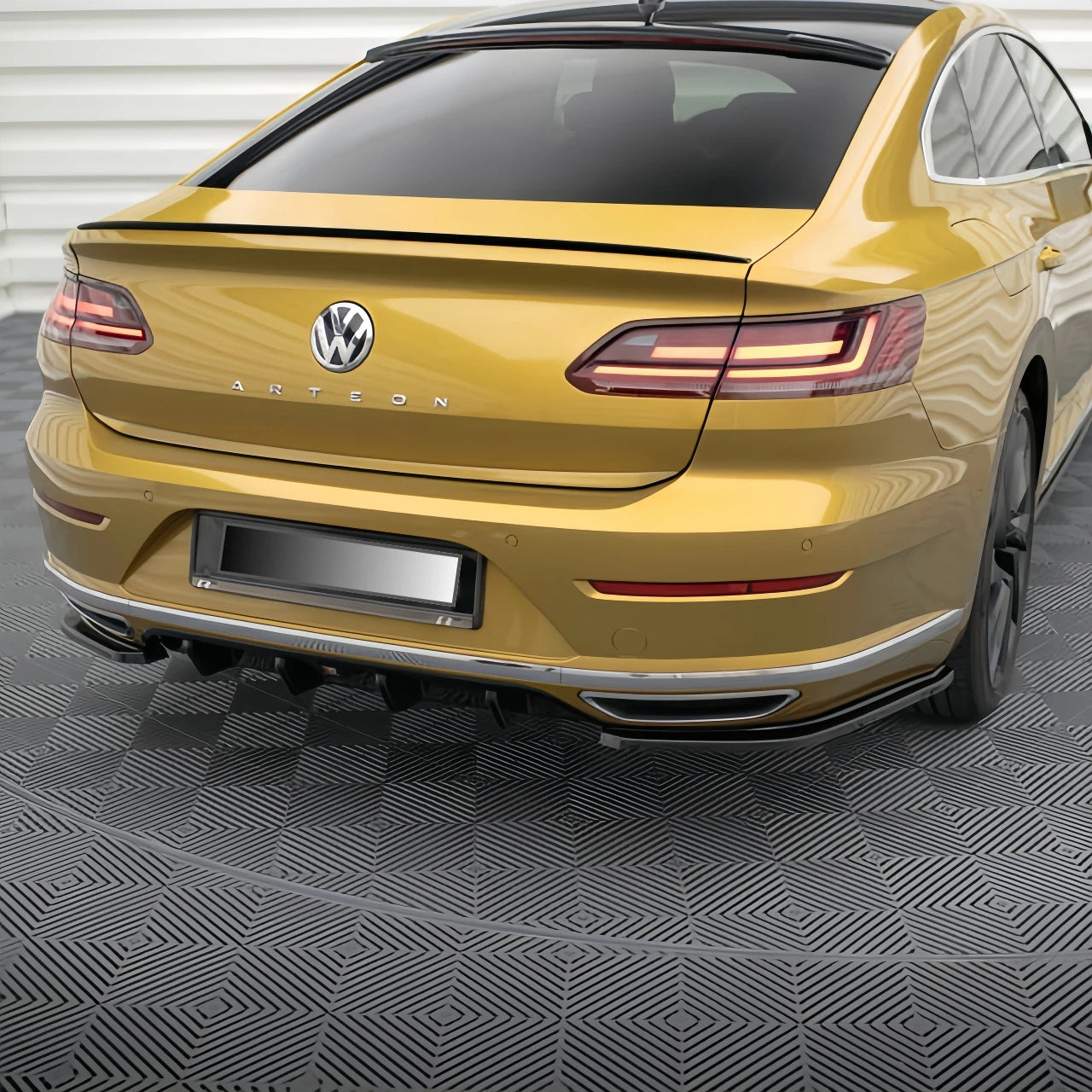 Difusor Trasero Estilo Maxton + Side Splitters – Volkswagen Arteon R-Line (2018+)