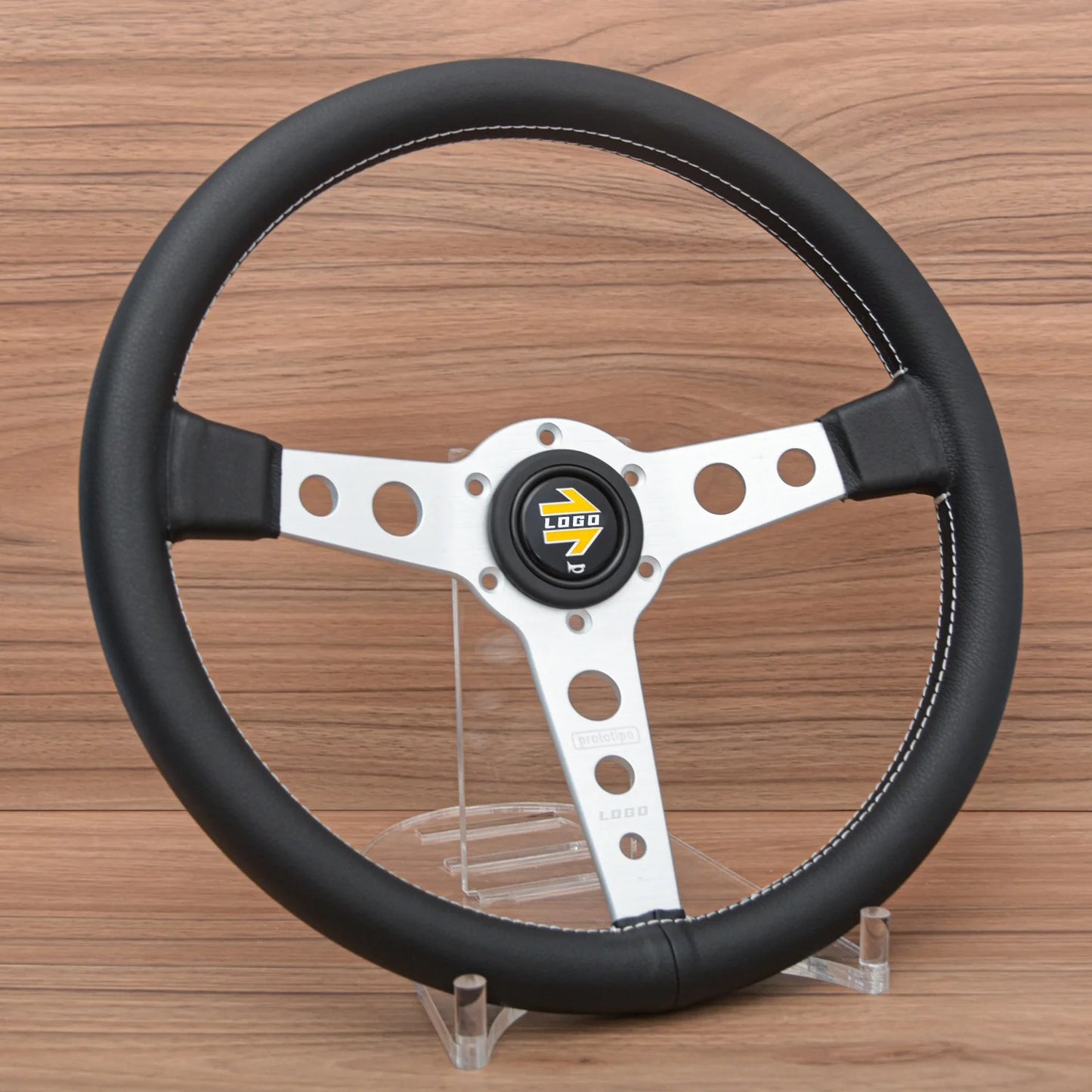 Volante MO Motorsport Prototipo 14” – Deportivo y Clásico de 350 mm en Cuero