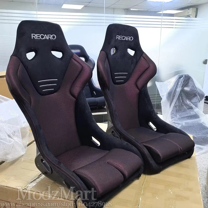 Asiento Bucket Deportivo Fijo Universal RSG M con Guías – Alcántara y Colores