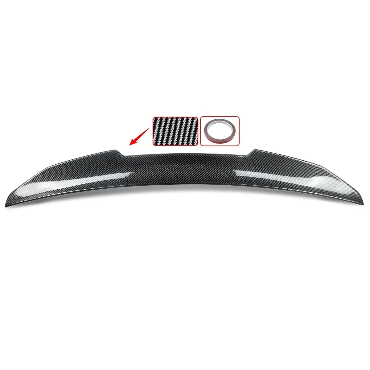 Alerón trasero estilo Duckbill PSM efecto carbono para BMW E60 528i / 535i (2004–2010)