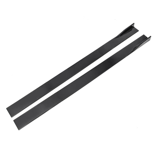 Faldones Laterales Universales 2.2m Negro Brillante.                Para BMW F30 F80 F82 M4 F32 F36 E90 E92 F10