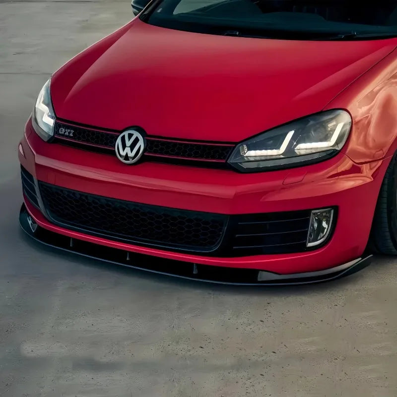 Lip Frontal Maxton Style Negro Brillante – VW Golf Mk6 GTI/GTD (2008-2012)