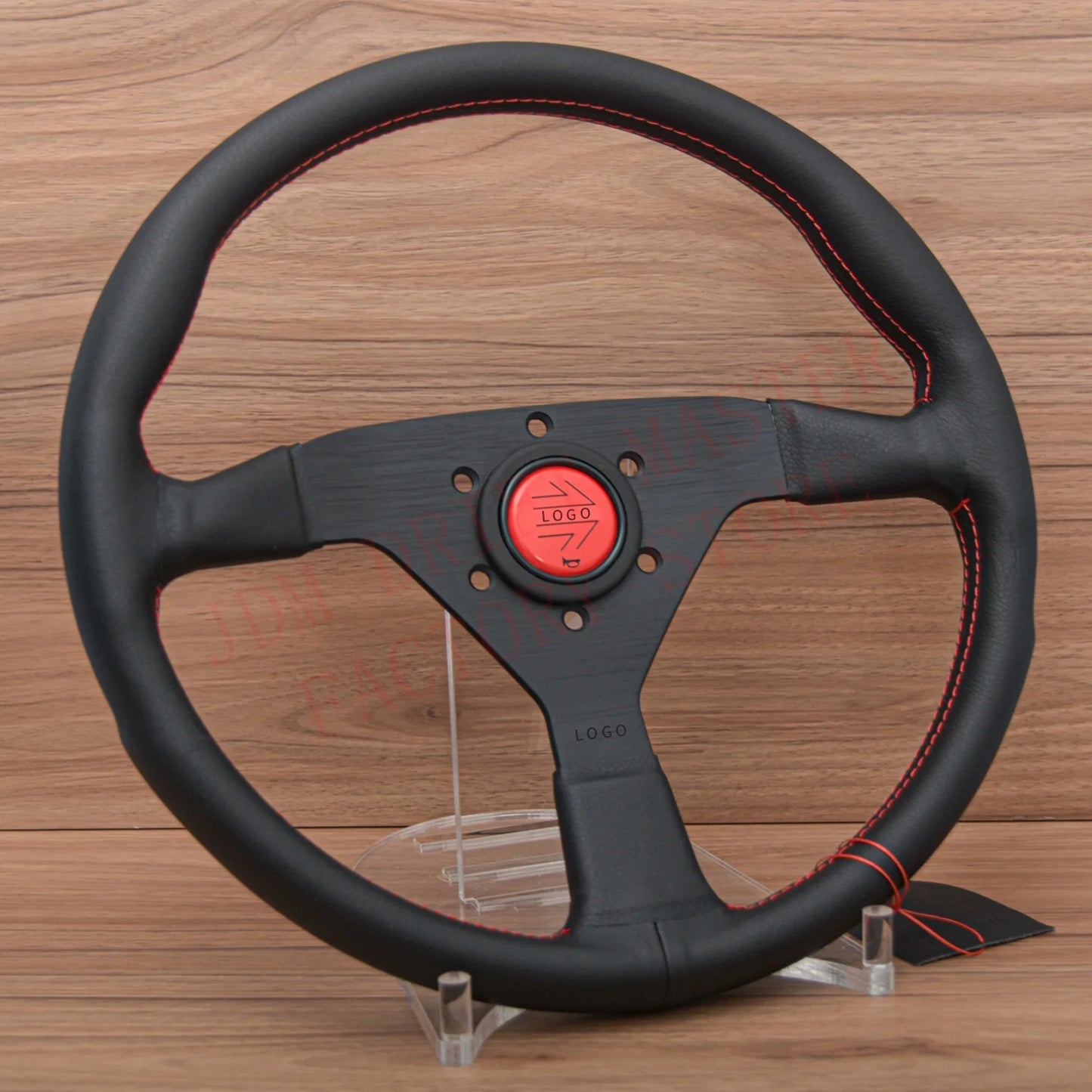 Volante JDM Racing Montecarlo 14” – Deportivo Rally y Drift en Cuero