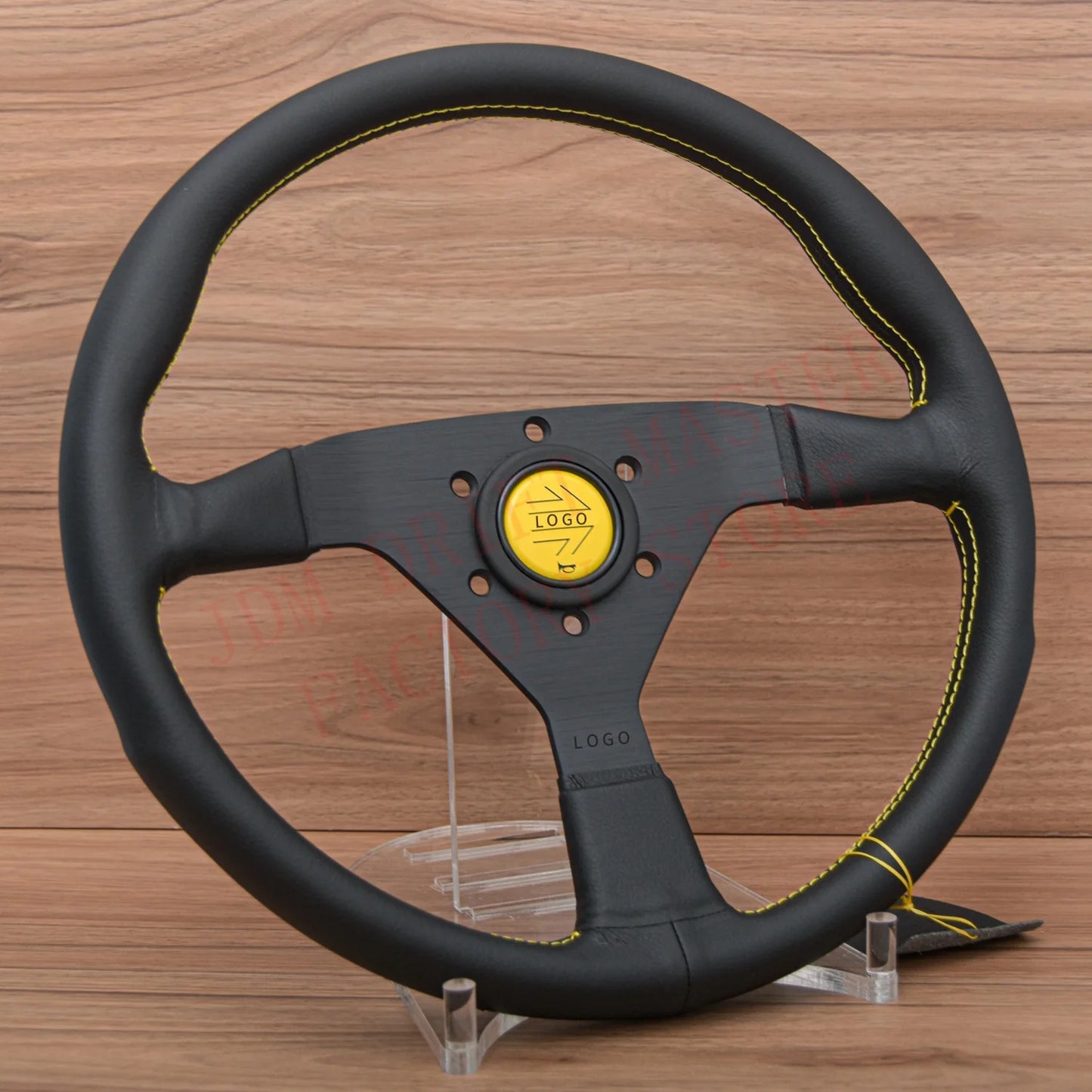 Volante JDM Racing Montecarlo 14” – Deportivo Rally y Drift en Cuero
