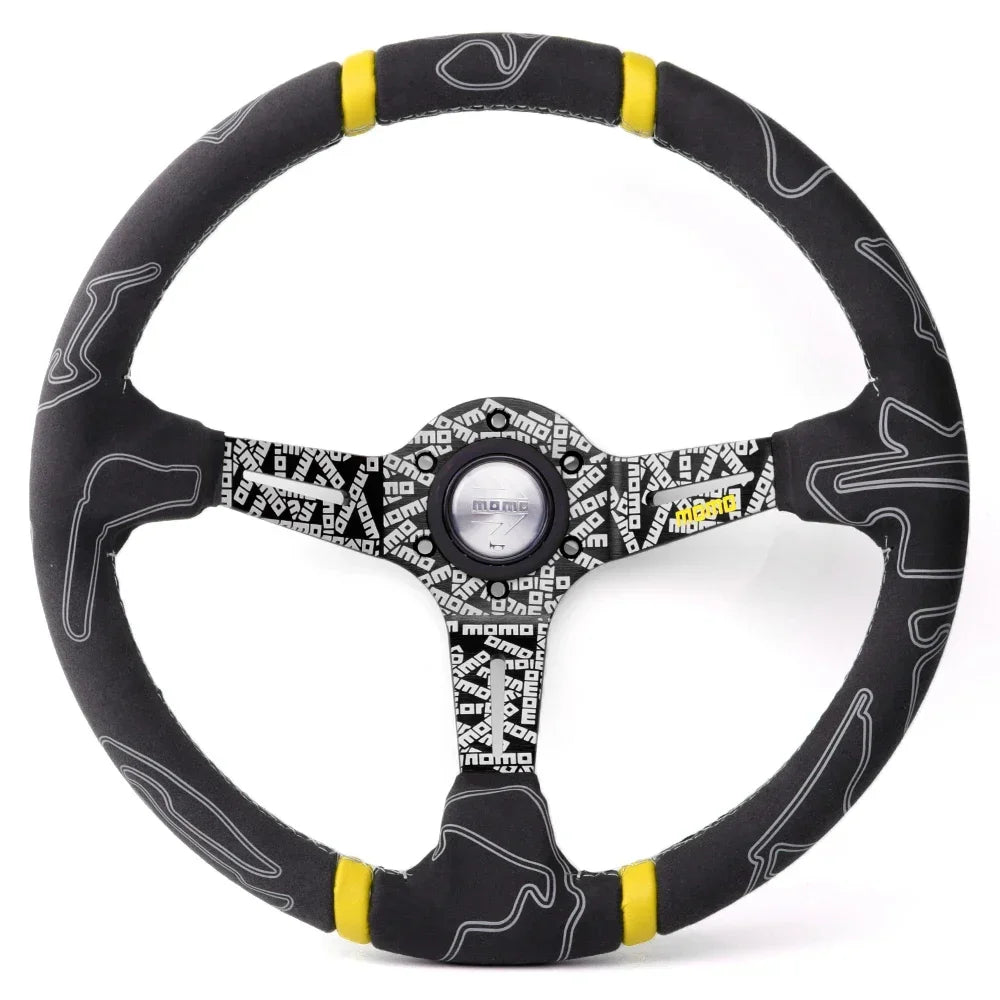 Volante ULTRA MO Deep Dish 14” – Deportivo Drift en Cuero y Alcántara