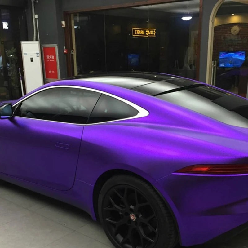 Vinilo adhesivo mate cromo color púrpura (23 m × 1,52 m)