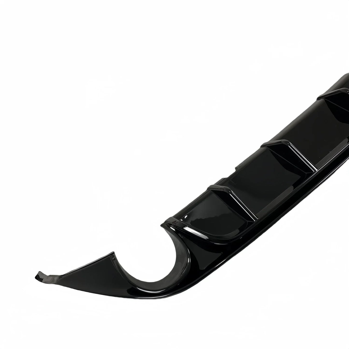 Difusor trasero estilo TCR negro brillante para Volkswagen Golf 7 GTI / GTD (2013–2016)